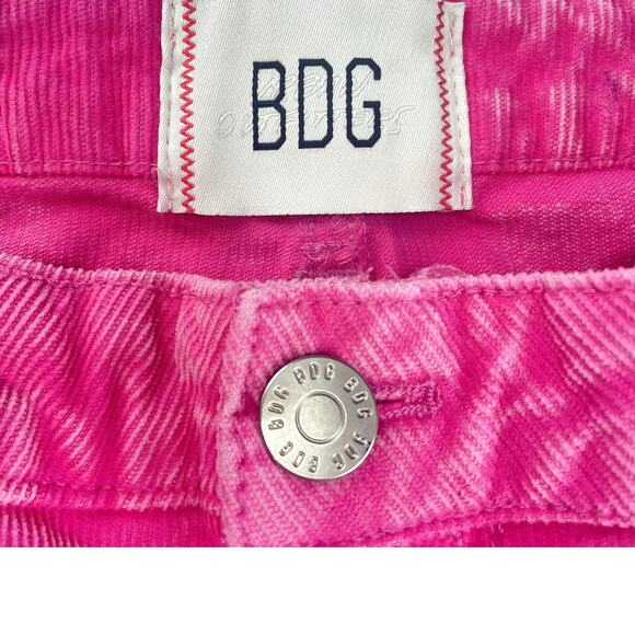 BDG Womens (27) (29x30.5) Low Rise Barbie Pink Corduroy Pants Bell Bottom Flare - Picture 7 of 8
